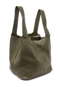 An Hermes Vert Veronese Taurillon Clemence Picotin Lock GM Handbag, 10.5" x 10.5" x 8.5".