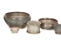 A Group of Seven Asian Silver Articles