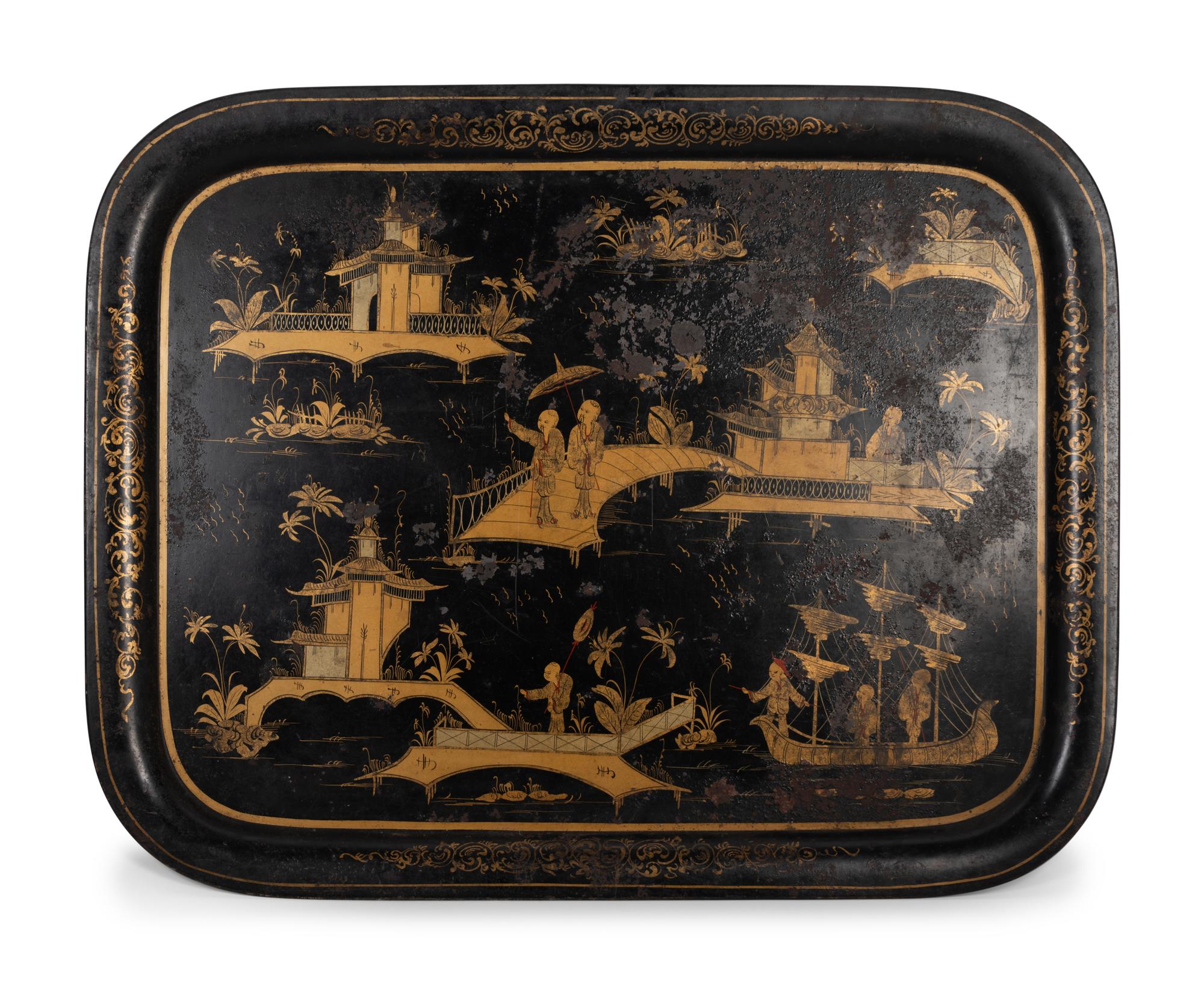 Two English Tôle Trays