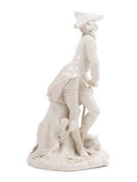 A Nymphenburg Porcelain Figure of a Man in a Tricorne Hat