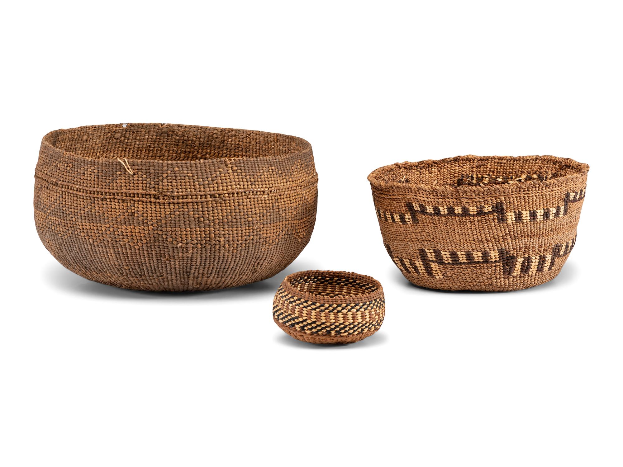 Group of Northern California Baskets