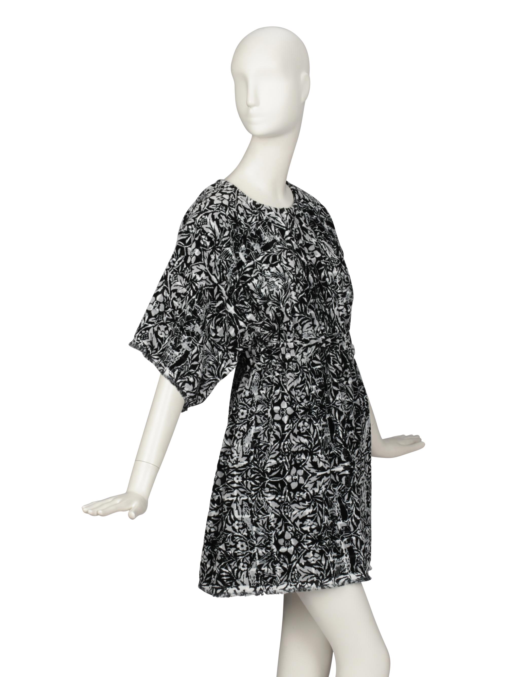 CHANEL, PRINTED TERRY MINI DRESS