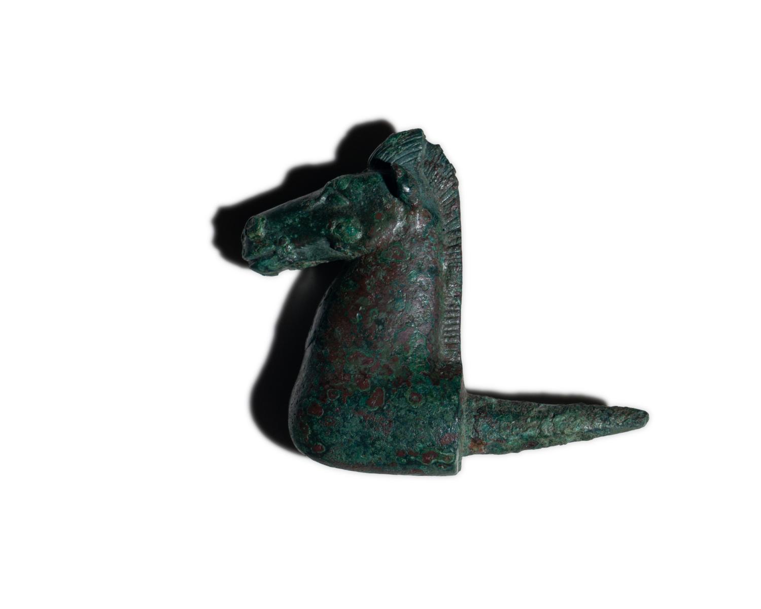 A Greek Bronze Horse Protome