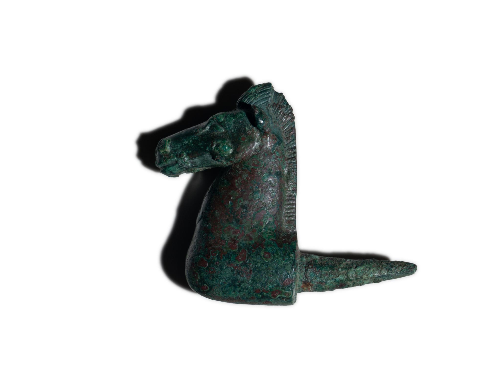 A Greek Bronze Horse Protome