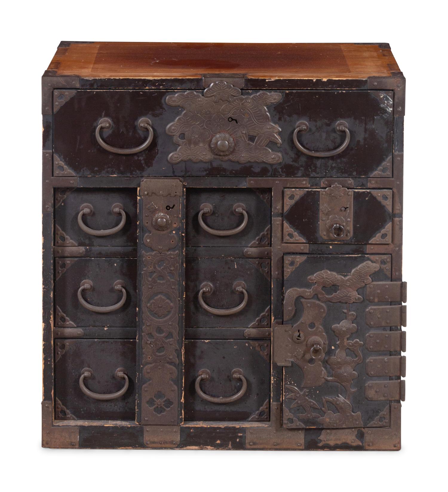 A Korean Lacquered Marriage Chest