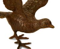 A Pair of Patinated Bronze Figures of Pheasants — 20th Century