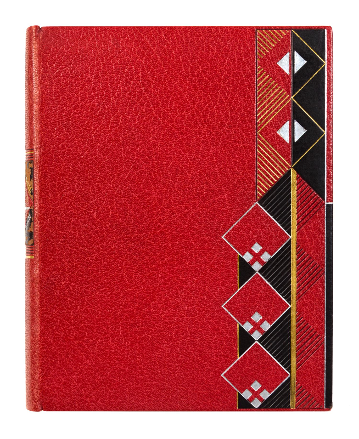 [BINDINGS]. [LÉOTARD, GENEVIÈVE - BINDER]. A group of 2 works in fine Art Deco bindings by Léotard.
