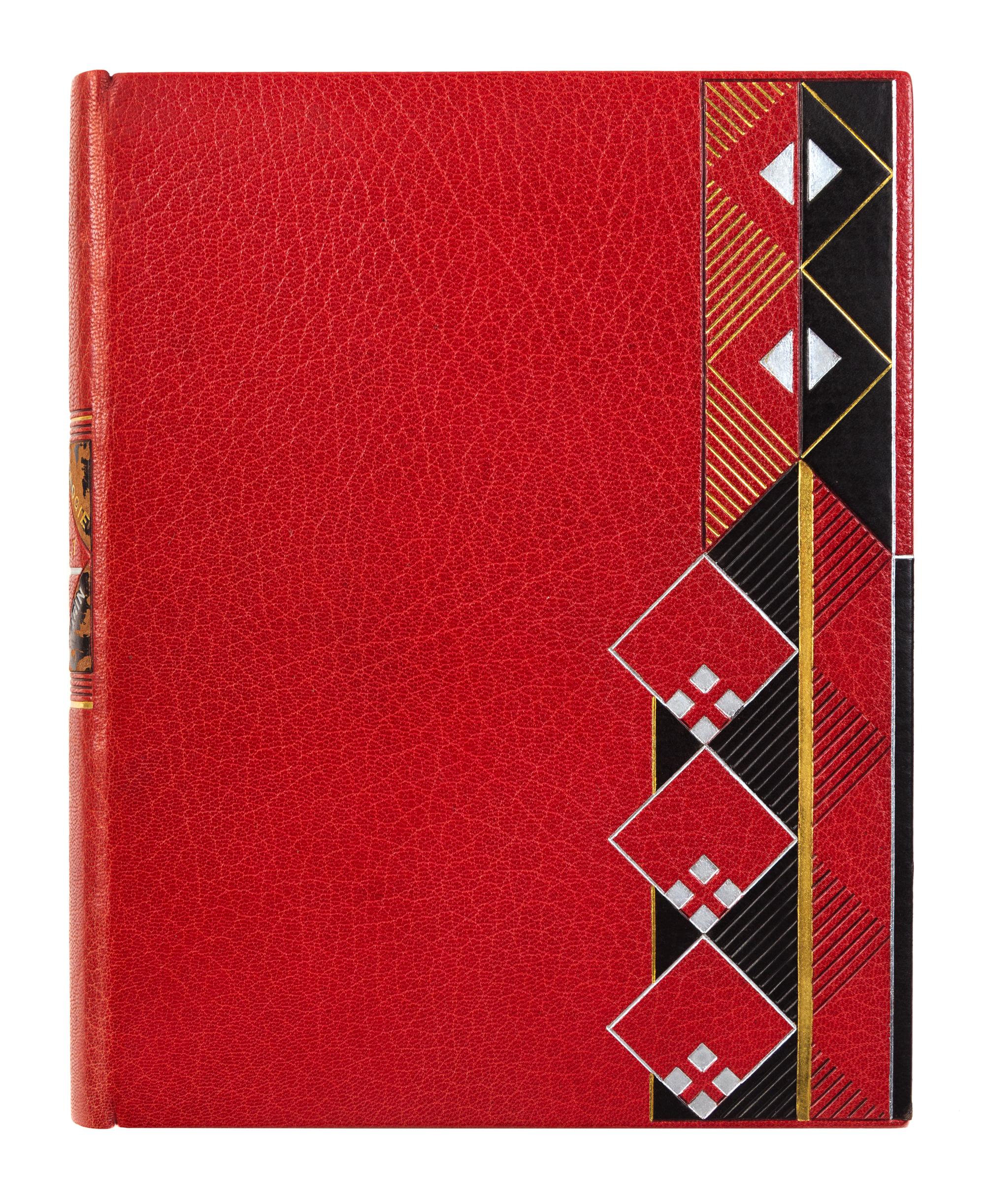 [BINDINGS]. [LÉOTARD, GENEVIÈVE - BINDER]. A group of 2 works in fine Art Deco bindings by Léotard.