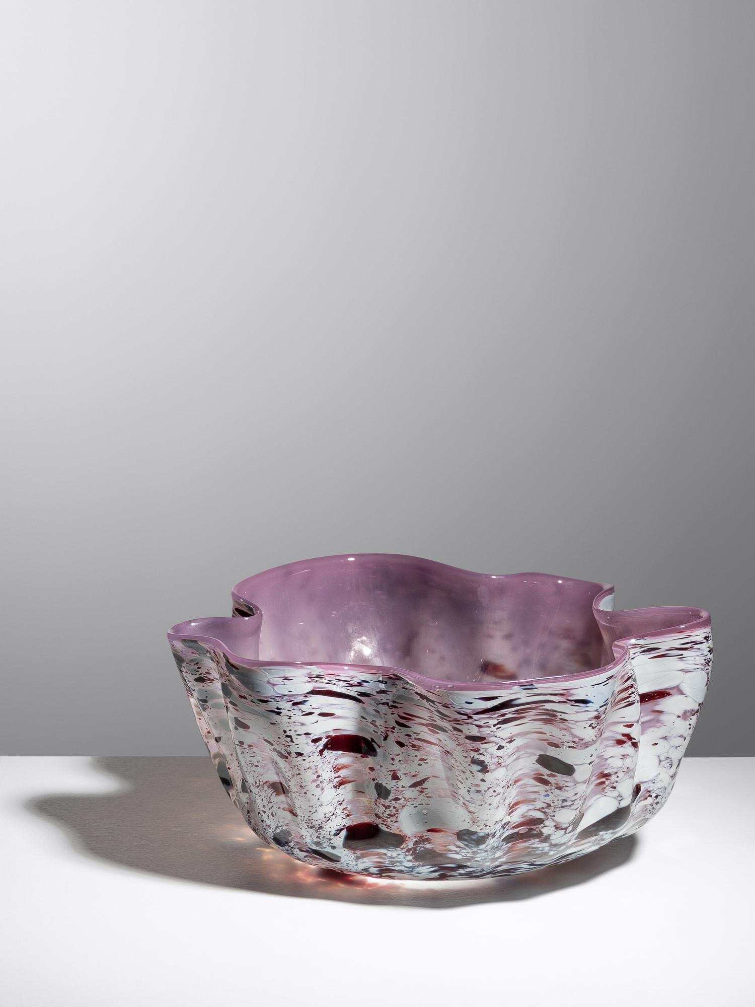 Purple and White Maccia Basket , 1981