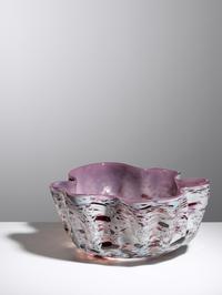 Purple and White Maccia Basket , 1981