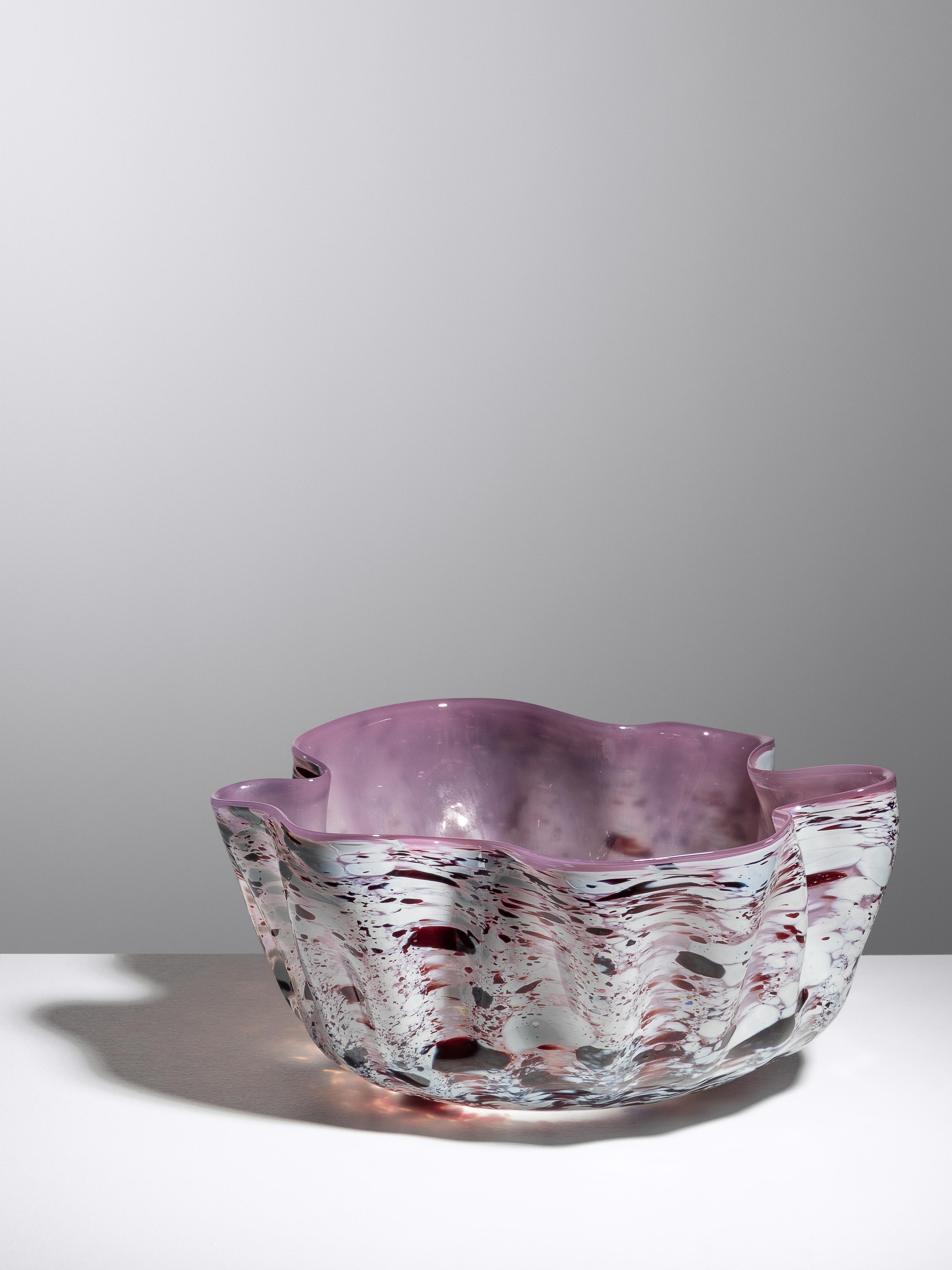 Purple and White Maccia Basket , 1981