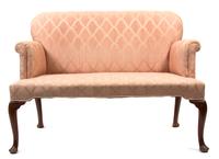 A George I Style Mahogany Love Seat — 20TH CENTURY