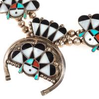 Published Mosaic Inlay Squash Blossom Necklace