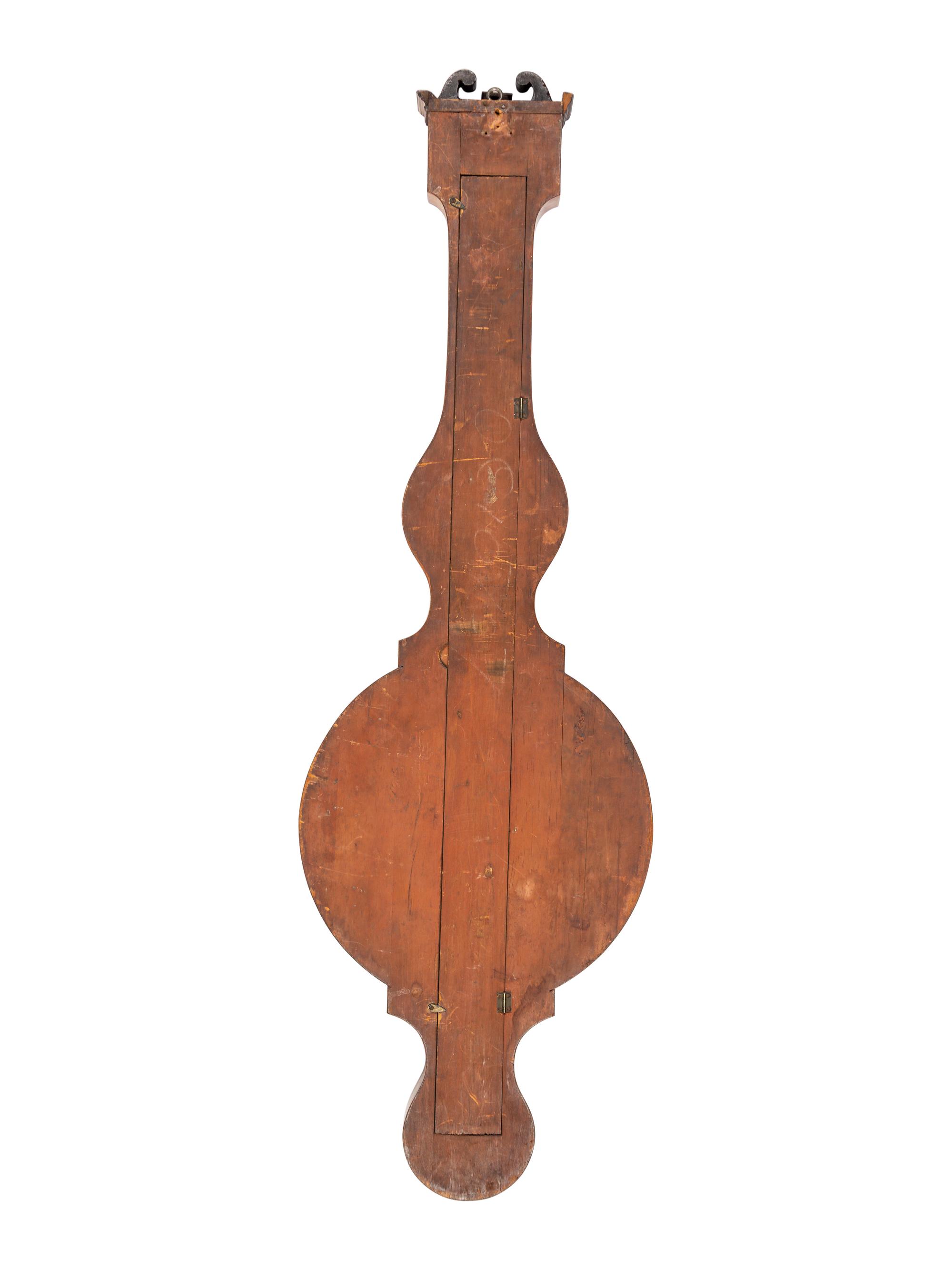 A Scottish George III Mahogany Wheel Barometer