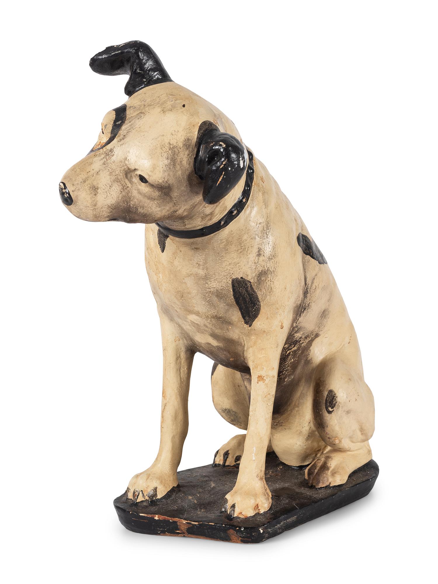 An RCA 'Nipper' Chalkware Advertising Figure