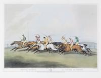 (SPORTING PRINT) Horse Racing/La Course De Chevaux. By Samuel Howitt. London: Edward Orme, 1807. Framed. Height 20 x width 24 inches (f