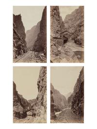 JACKSON, William Henry (1843-1942). Suite of 38 albumen photographs: Rocky Mountain Railroad Album, Steam and Steel Across the Great Divide, Silverton Colorado, Silverton Sultan, 1883.