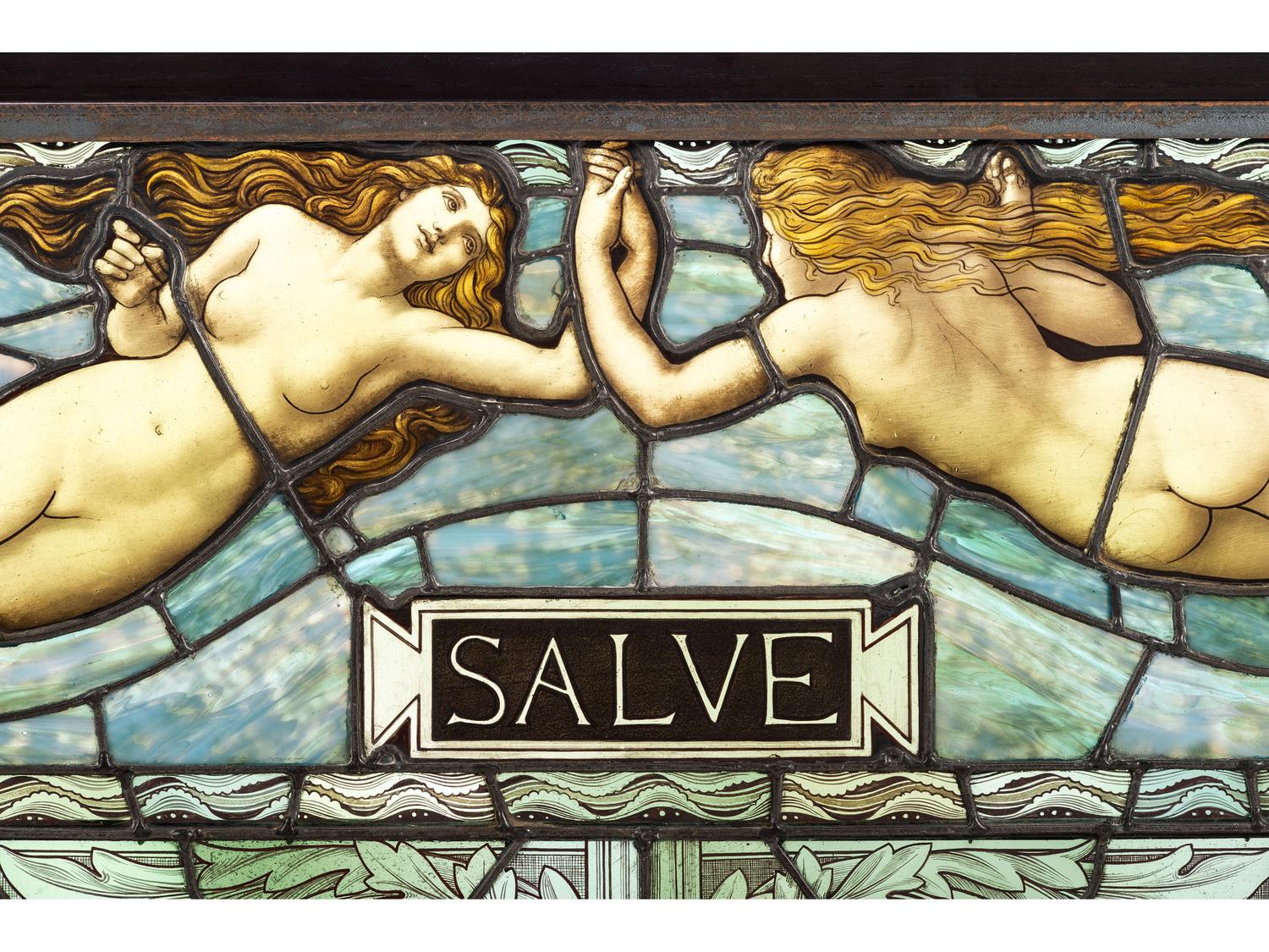 Salve Stained Glass Window, Circa 1880