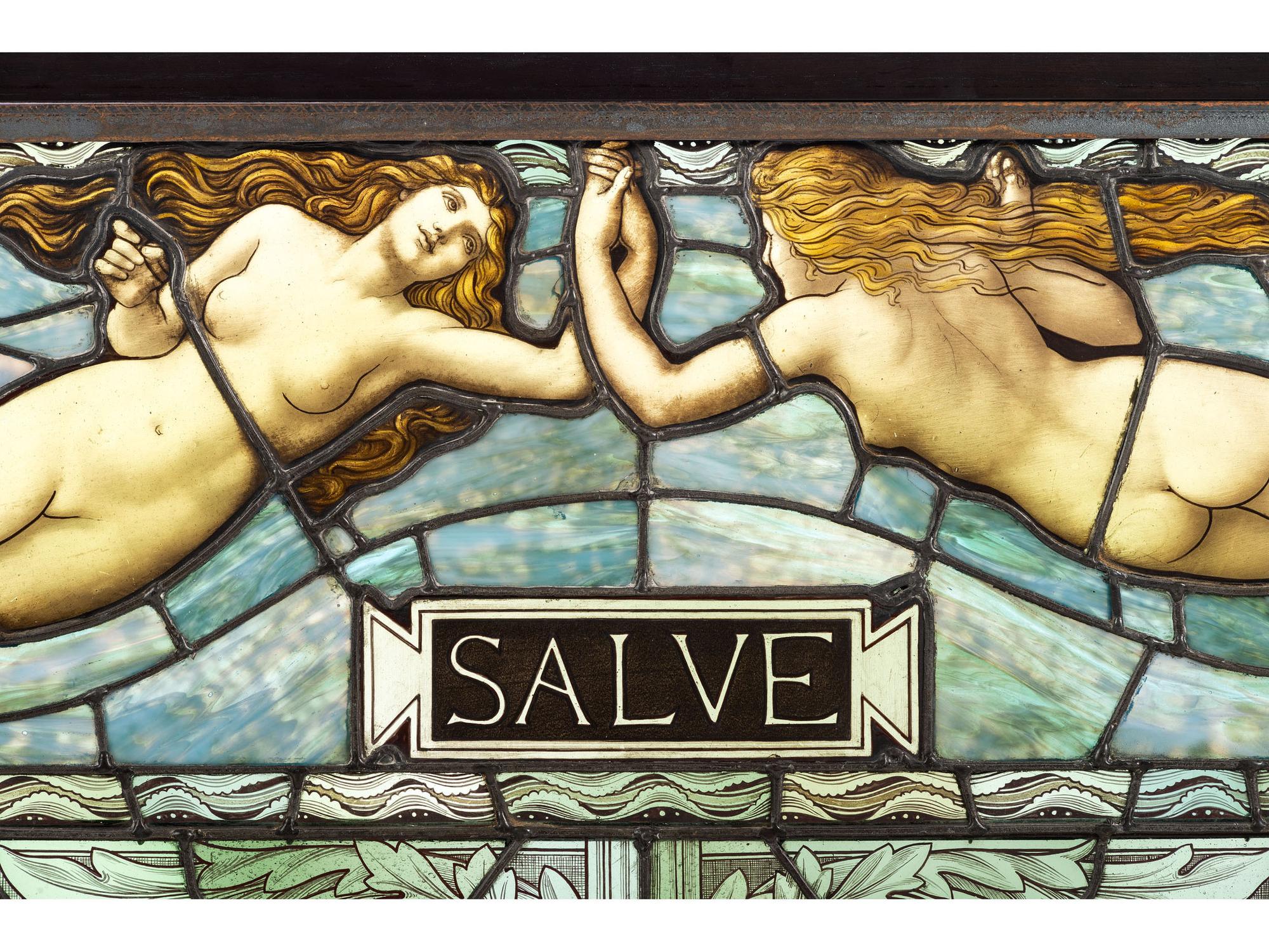 Salve Stained Glass Window, Circa 1880