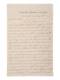 [CIVIL WAR]. War-date letters of Corporal Edwin J. Barden, 7th Regiment Connecticut Volunteer Infantry, combat soldier and later clerk at Headquarters Department of the South, Headquarters X Corps, and Headquarters US Army, Office of Chief Commissary.