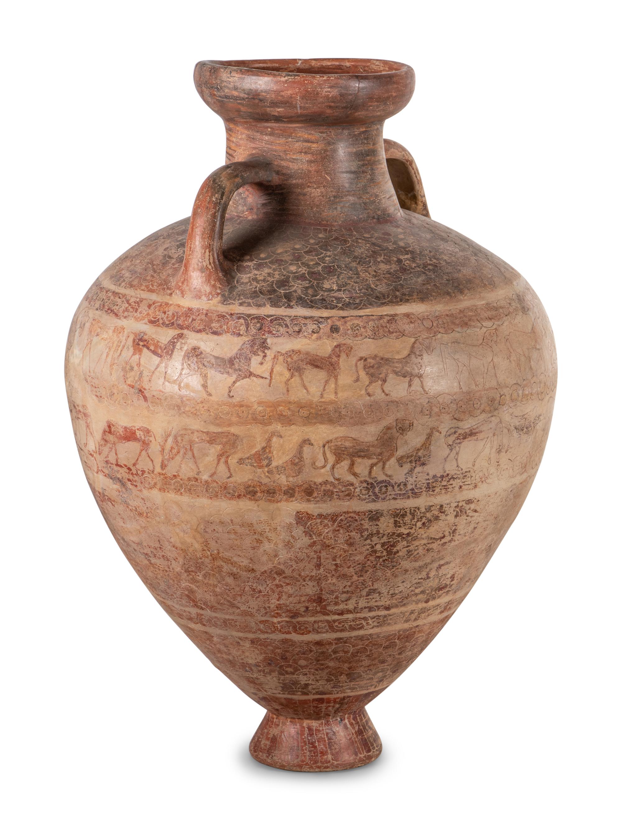 A Large Italo-Corinthian Scaled-Amphora
