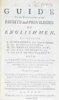 [Law] (Somers, John) A Guide To the Knowledge of the Rights and Privileges of Englishmen...