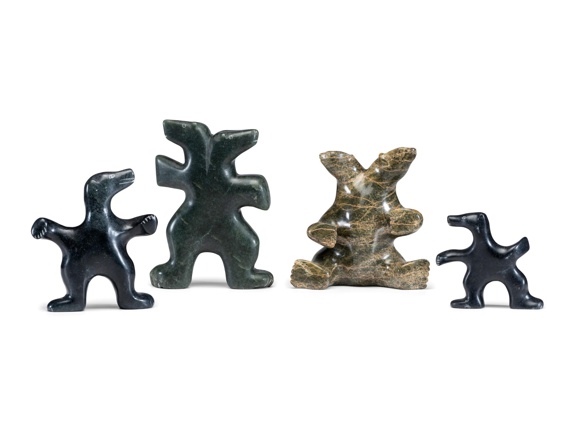 Soapstone Sculptures, Dancing Bears