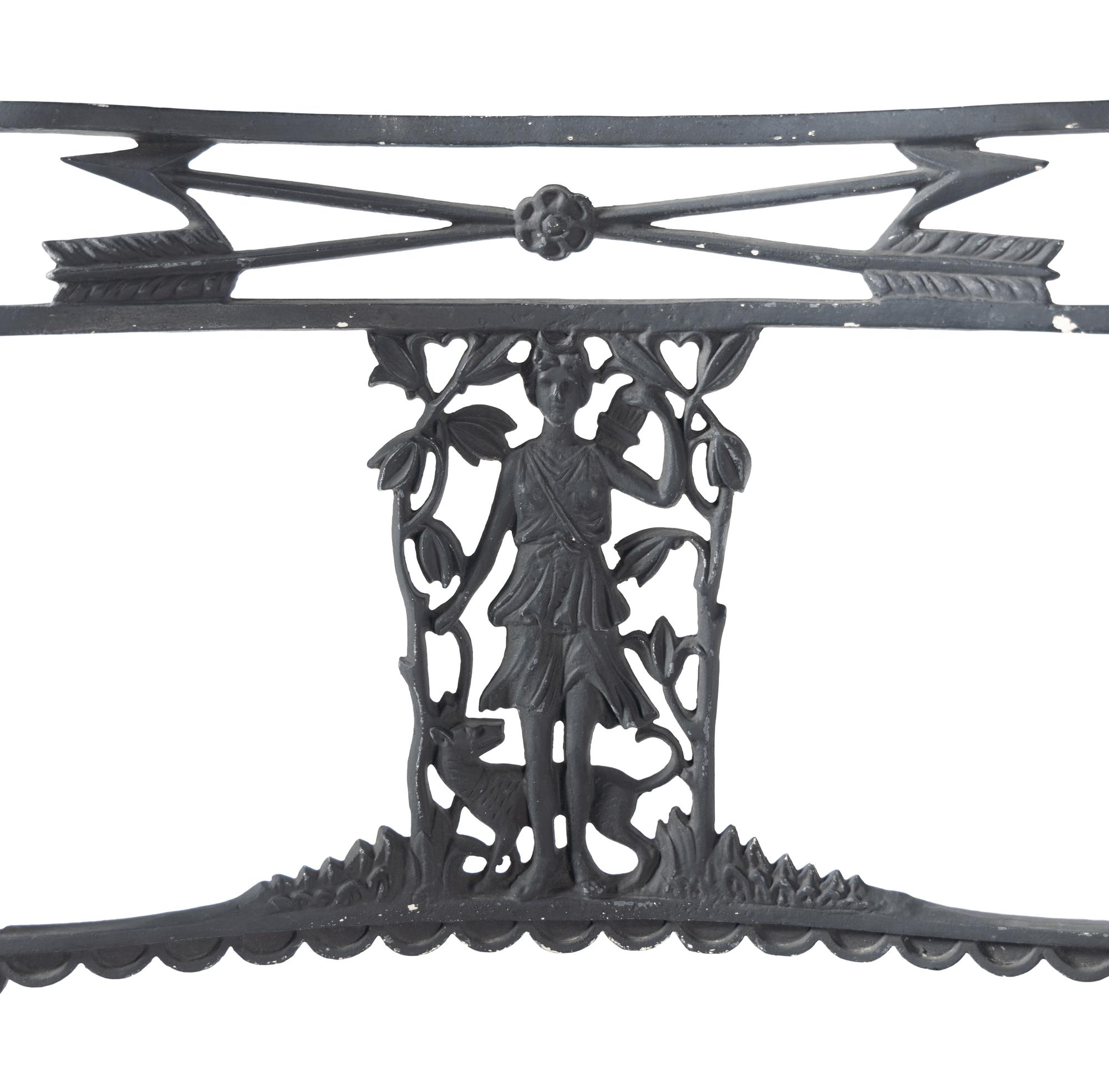 A Pair of Molla Cast Aluminum Diana the Huntress Garden Chairs