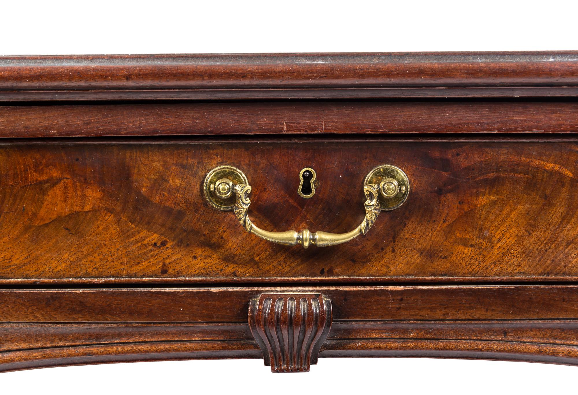 A George III Mahogany Partners' Desk Height 31 1/4 x width 65 1/2 x depth 34 3/4 inches. — 19TH CENTURY