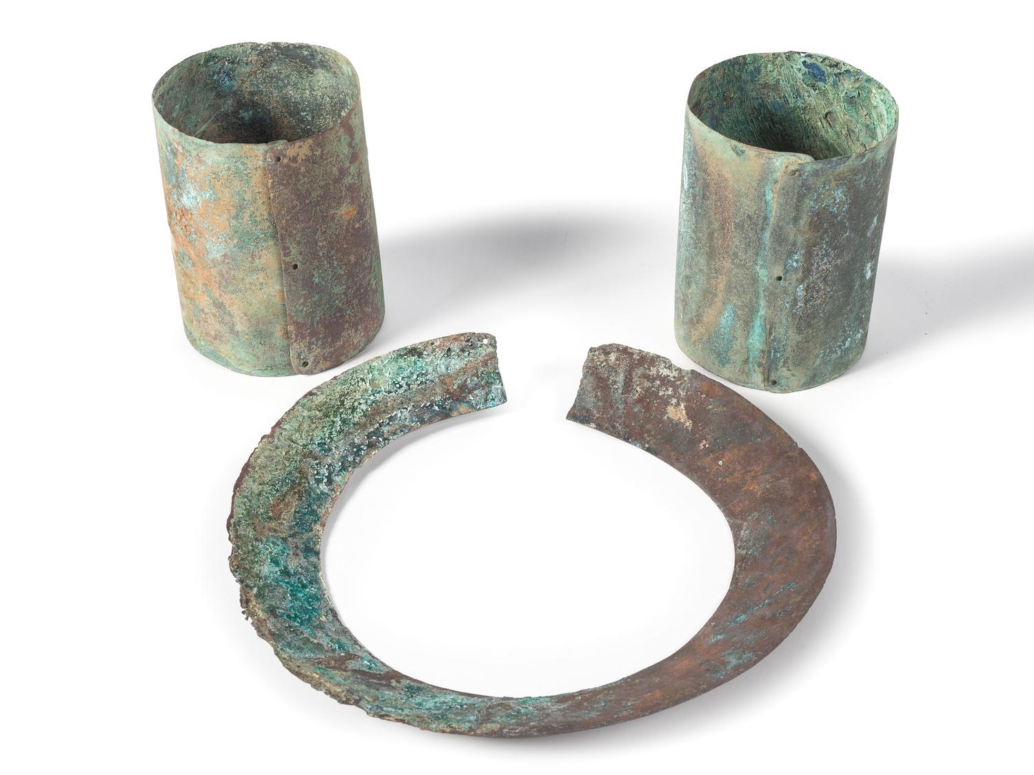 African Copper Collar AND Pair of Arm Bands