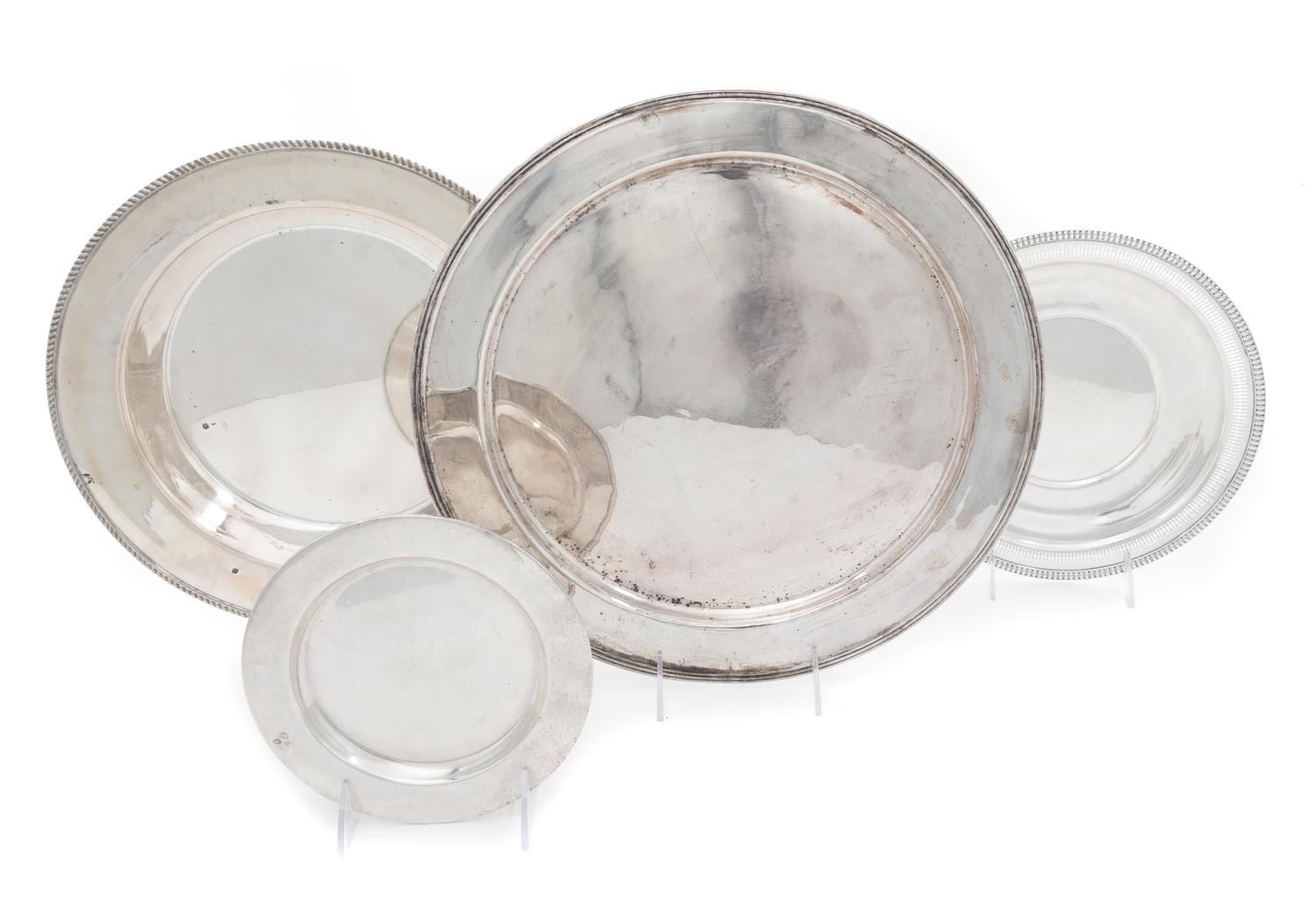 Four American Silver Articles Diameter of largest 14 inches. — MID 20TH CENTURY