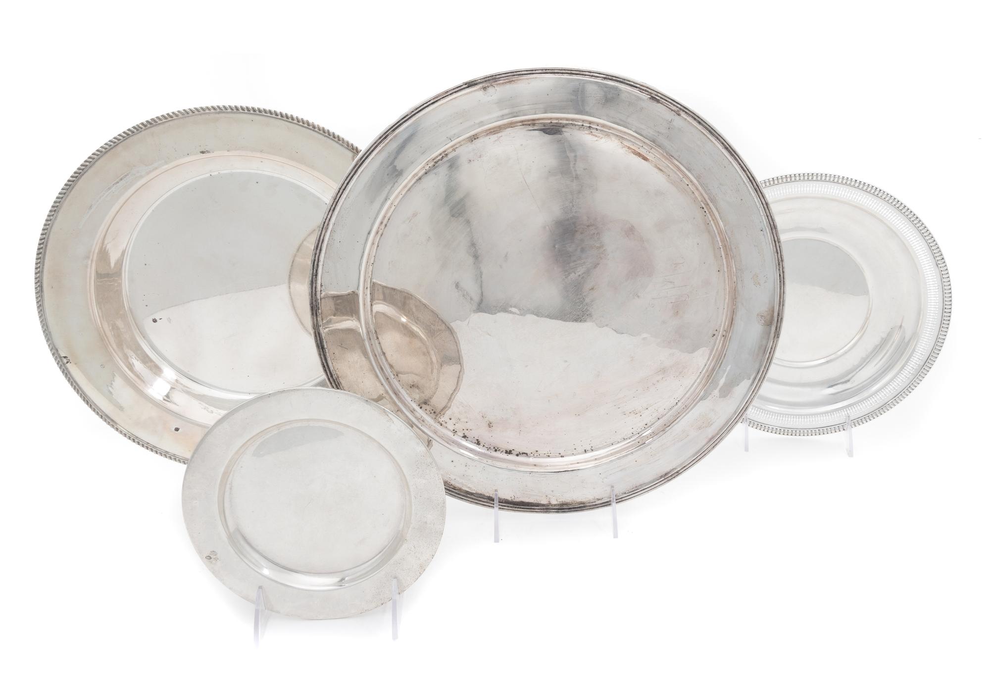Four American Silver Articles Diameter of largest 14 inches. — MID 20TH CENTURY