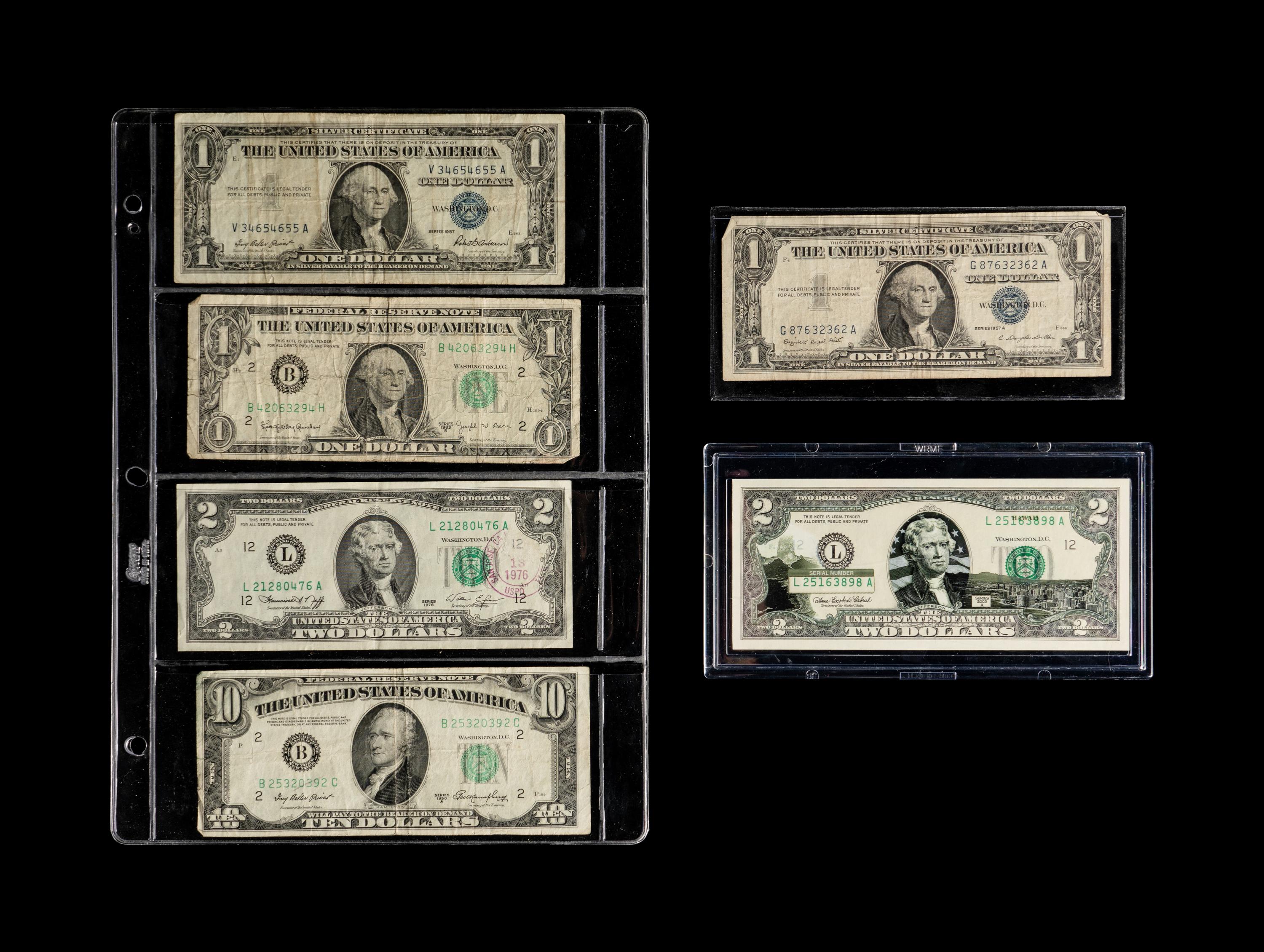 A Collection of U.S. Issued Paper Money