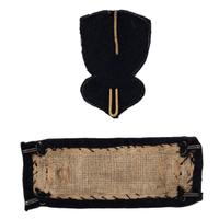Bullion Infantry Eagle Hat Badge and Single Shoulder Strap Attributed to Captain George W. Rockwood - 15th Mass Volunteers