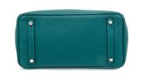 An Hermes Malachite Togo 30cm Birkin Handbag, 12" x 8.5" x 6".
