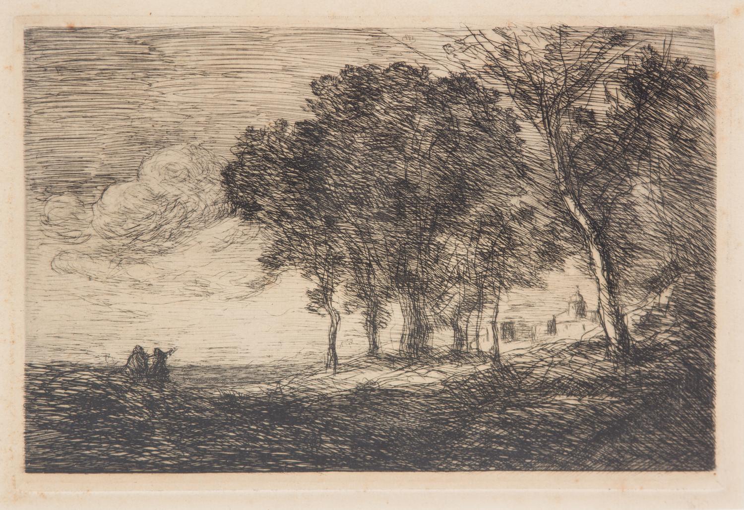 Attributed to Camille Jean-Baptiste Corot, (French, 1796-1875), Landscape