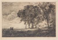 Attributed to Camille Jean-Baptiste Corot, (French, 1796-1875), Landscape