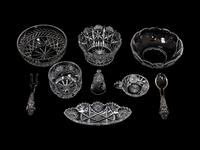 A Collection of Glass Serving Articles