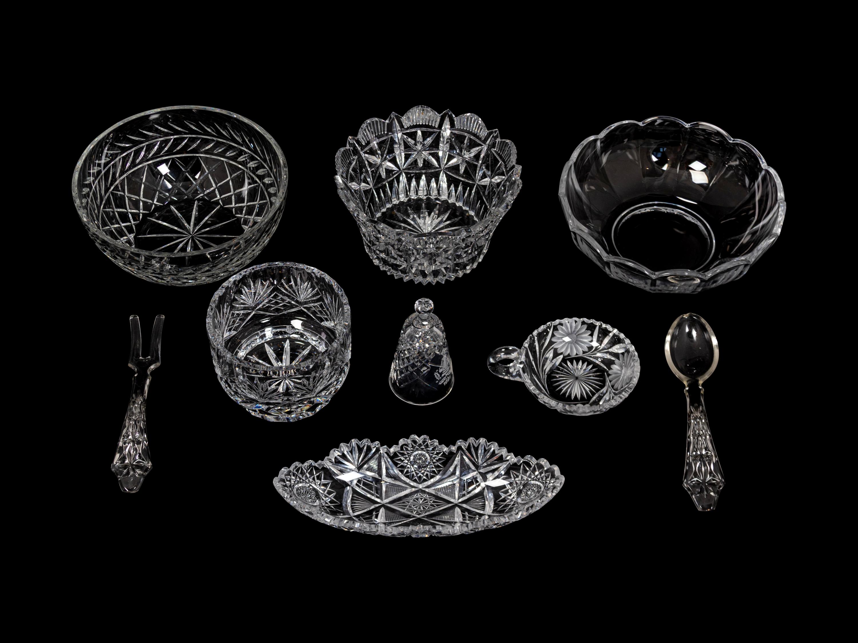 A Collection of Glass Serving Articles