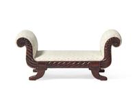 A Classical Carved Mahogany Footstool