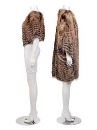 Oscar de la Renta Fox Fur Coat and Capelet, Fall 2006
