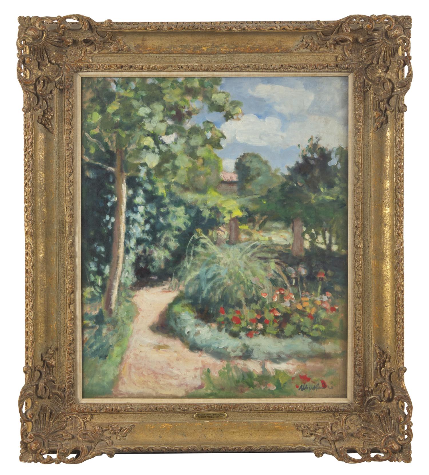 Parterre Fleuri dans un Jardin , 1942