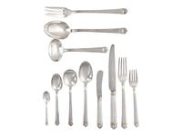 A Christofle Parcel Gilt Silver-Plate Flatware Service