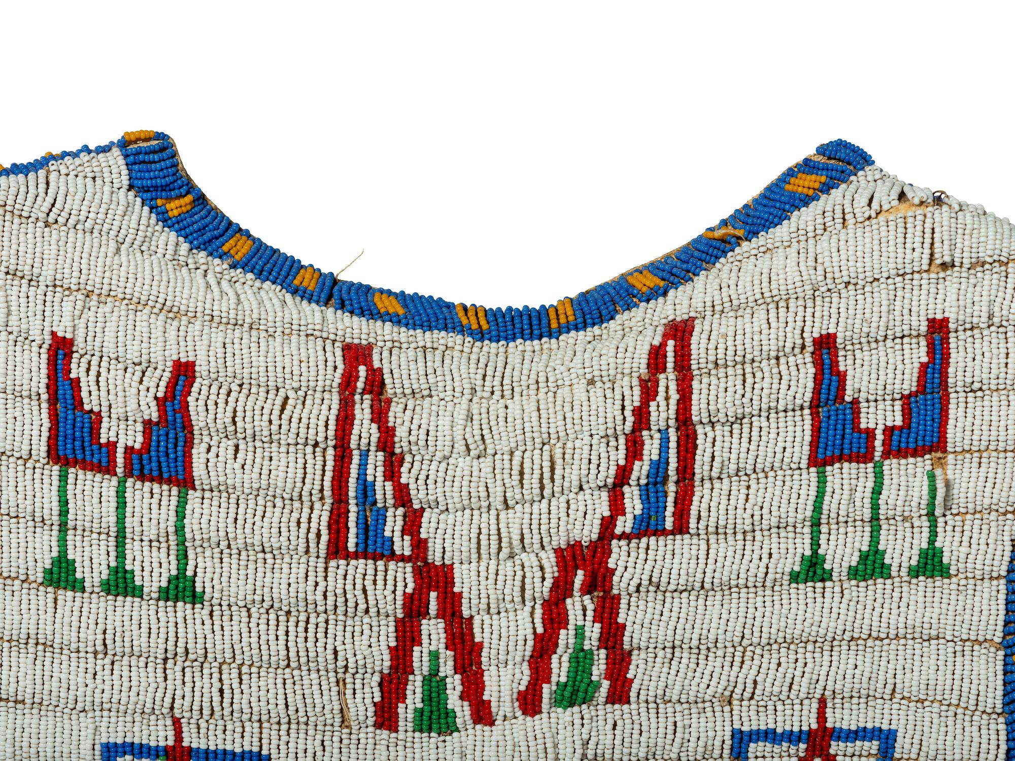 Plains Beaded Hide Vest