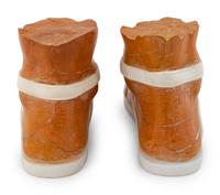 A Pair of Large Grand Tour Style Marble Models of Sandaled Feet