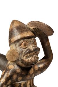 A Moche Stirup Vessel with Figure