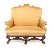 A George II Style Carved Sofa — 20th Century