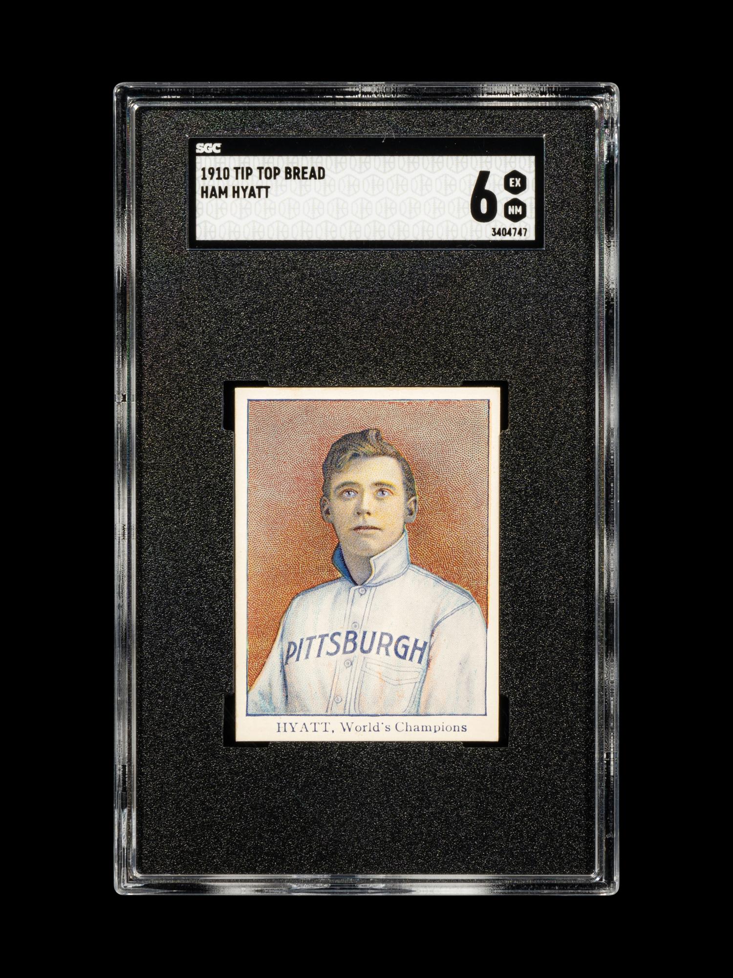 A 1910 Tip Top Bread Ham Hyatt Baseball Card (SGC 6 EX-NM)