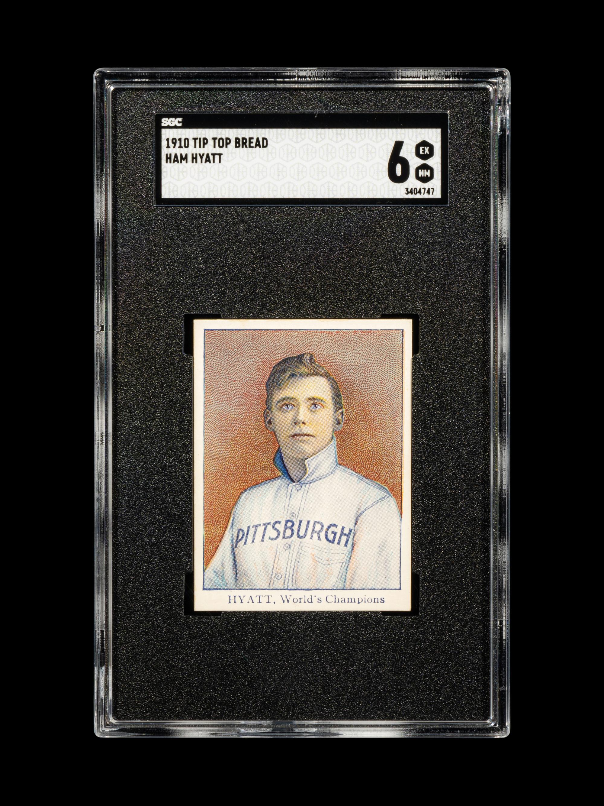 A 1910 Tip Top Bread Ham Hyatt Baseball Card (SGC 6 EX-NM)