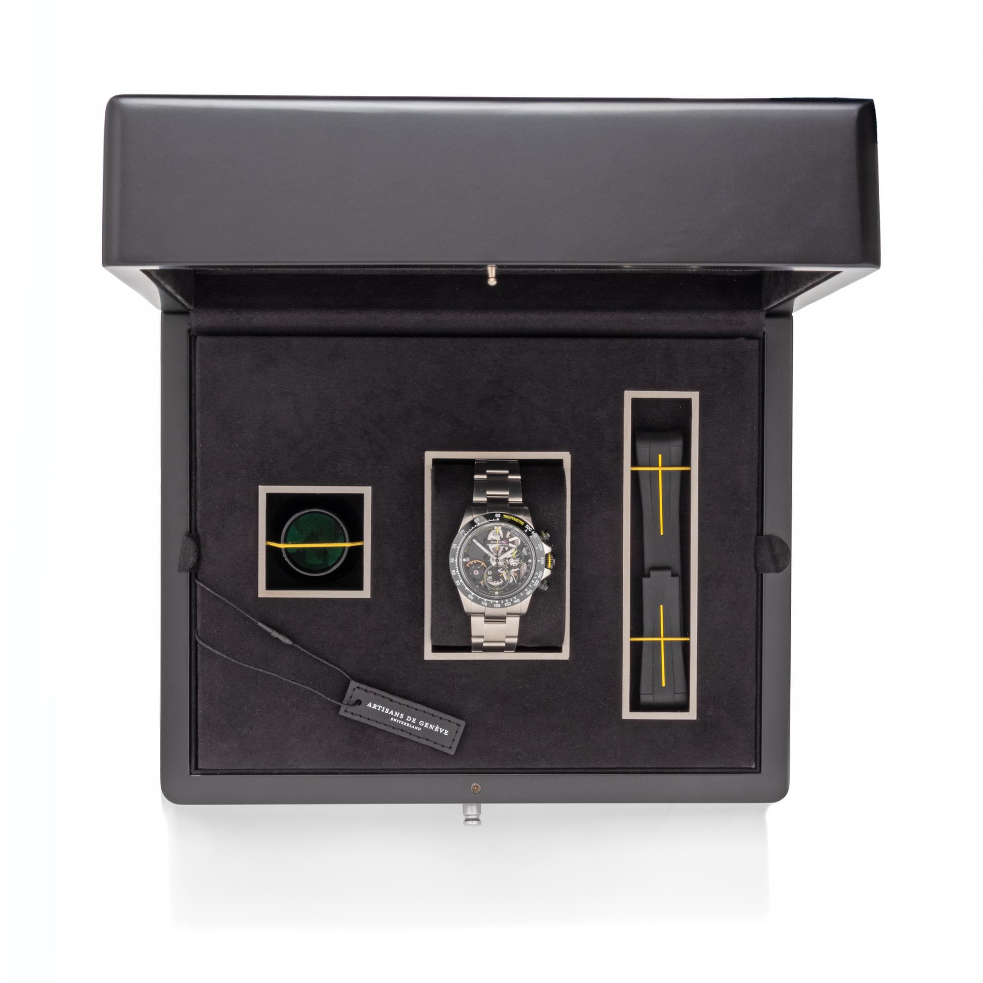 ARTISANS DE GENÈVE, REF. 130W2366 STAINLESS STEEL CHRONOGRAPH WATCH